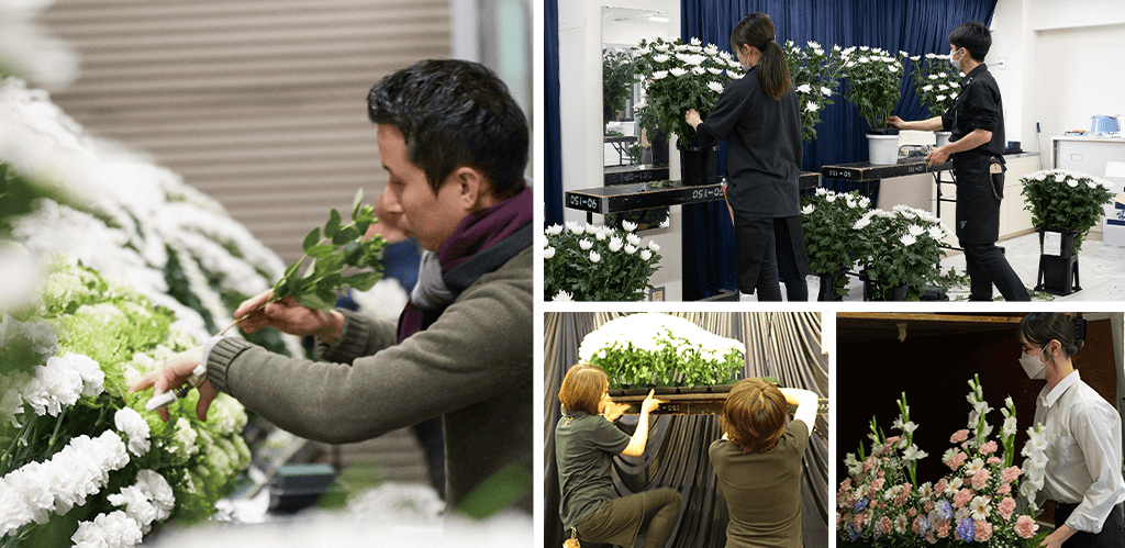 葬儀花装飾年間10,000件以上
