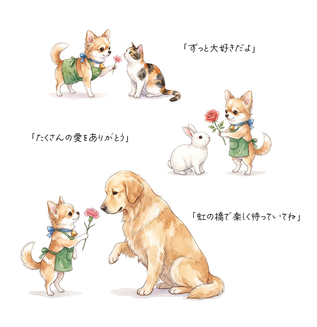 大切なペットへ贈る言葉