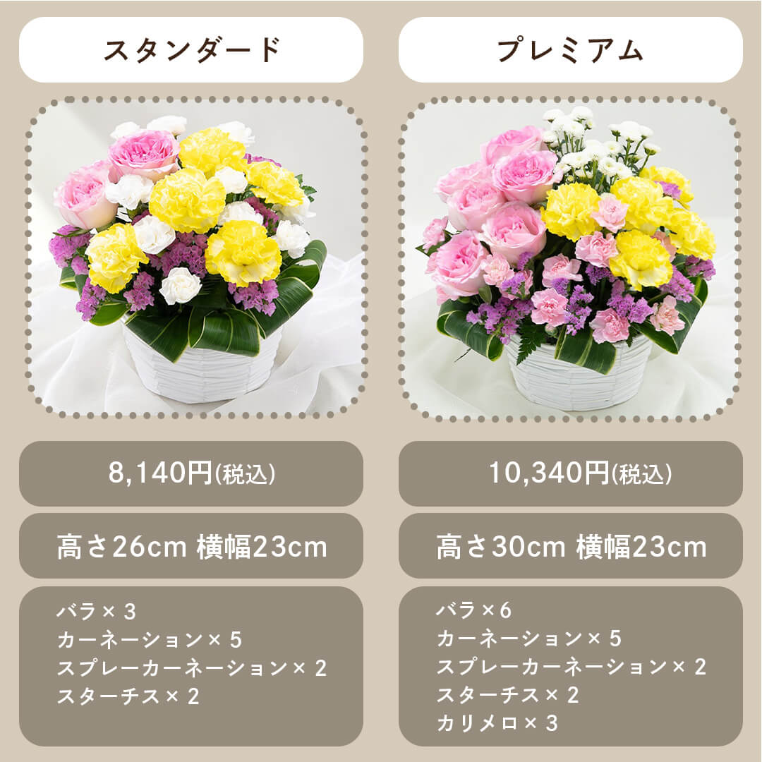 スタンダードとプレミアムの比較