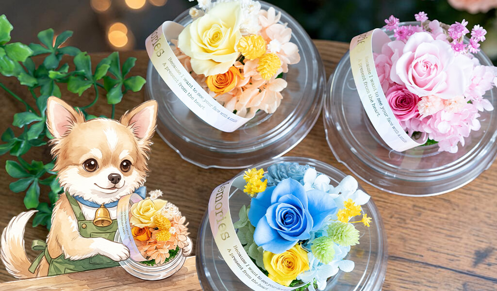 カラーごとの使用花材写真