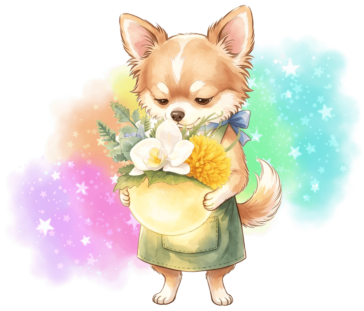 暖色系を持つベル君