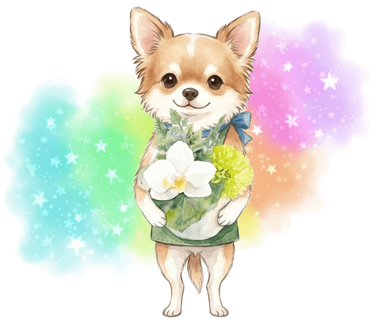 グリーン系を持つベル君